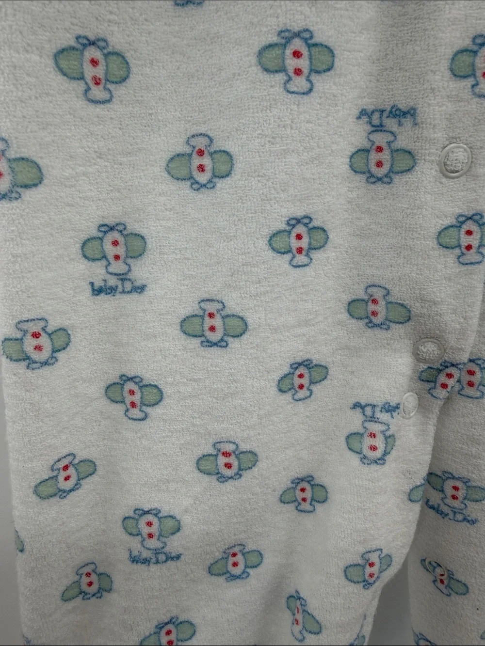 Baby Dior Vintage Footie Pajamas - Airplane - White/Blue - 18-23lbs - NWT